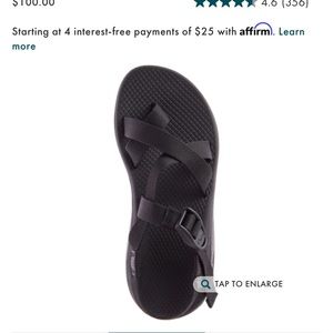 Chaco Black Sandals size 9